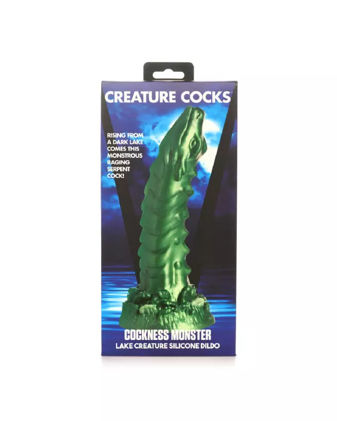 Cockness Monster Silicone Dildo Vert par XR Brands-3