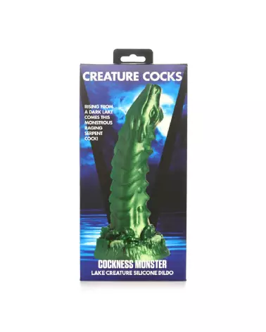 Cockness Monster Silicone Dildo Vert par XR Brands-3