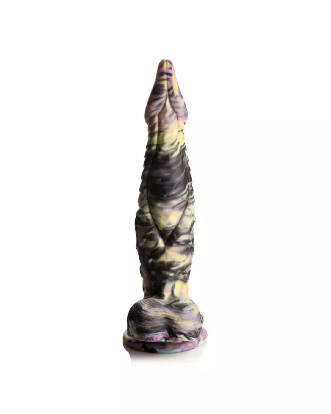 Dildo Cyclops Monster en silicone jaune violet noir de XR Brands-4