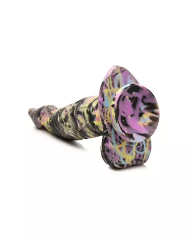 Dildo Cyclops Monster en silicone jaune violet noir de XR Brands-6