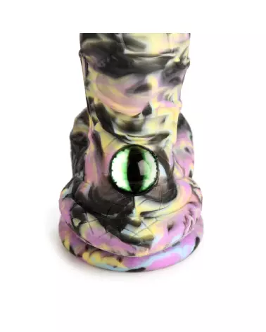 Dildo Cyclops Monster en silicone jaune violet noir de XR Brands-7