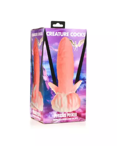 Pegasus Pecker Winged Silicone Dildo Pink par XR Brands-2