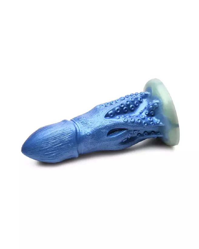 Image du Cocktopus Octopus Silicone Dildo bleu par XR Brands - Sextoy en forme de créature marine-4