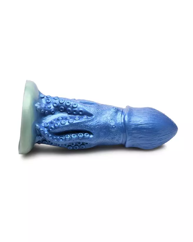 Image du Cocktopus Octopus Silicone Dildo bleu par XR Brands - Sextoy en forme de créature marine-6
