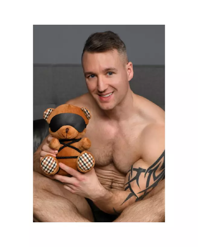 Peluche Rope Bondage Bear par XR Brands, design unique et collector-6