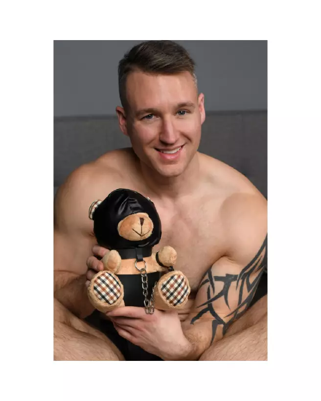 Image du Hooded Bondage Bear par XR Brands, peluche unique collector-6