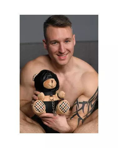 Image du Hooded Bondage Bear par XR Brands, peluche unique collector-6