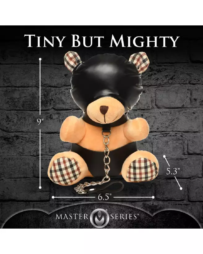 Image du Hooded Bondage Bear par XR Brands, peluche unique collector-7