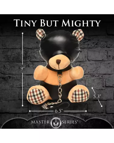 Image du Hooded Bondage Bear par XR Brands, peluche unique collector-7