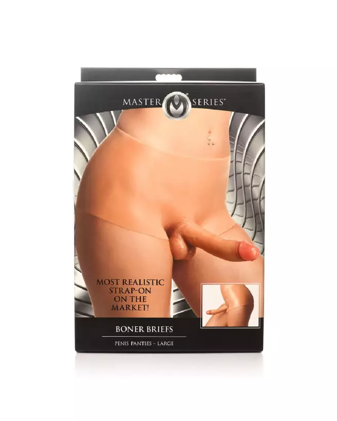 Photo Boner Briefs Medium de XR Brands, sous-vêtements fantaisie avec faux pénis-3