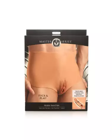 Image de Pussy Panties Silicone Vagina and Ass de XR Brands en taille L-3