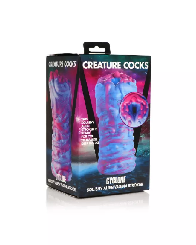 Image du Stroker Alien en Silicone Cyclone - Vagin Alien Violet par XR Brands-2