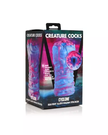 Image du Stroker Alien en Silicone Cyclone - Vagin Alien Violet par XR Brands-2