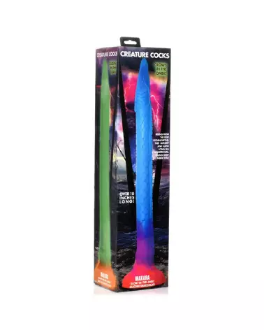 Image du Makara Silicone Snake Dildo glow in the dark par XR Brands-2