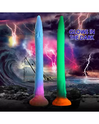 Image du Makara Silicone Snake Dildo glow in the dark par XR Brands-4