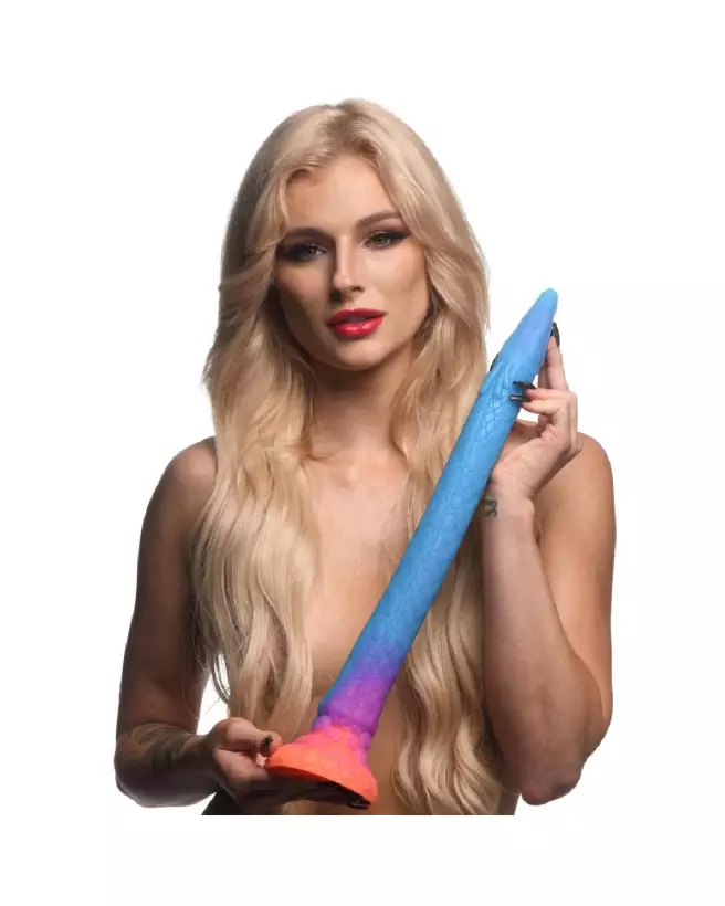 Image du Makara Silicone Snake Dildo glow in the dark par XR Brands-6
