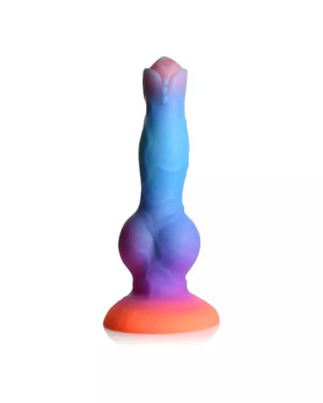 Space Cock Silicone Alien Dildo Glow in the Dark par XR Brands-1