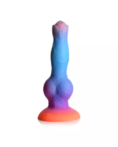Space Cock Silicone Alien Dildo Glow in the Dark par XR Brands-1