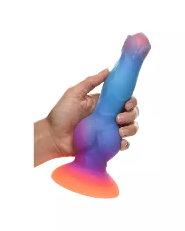 Space Cock Silicone Alien Dildo Glow in the Dark par XR Brands-7