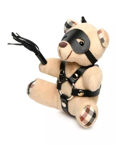 Porte-clés Teddy Bear BDSM en peluche couleur tan par XR Brands-3