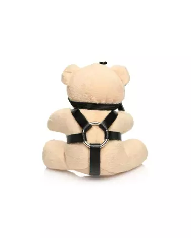 Porte-clés Teddy Bear BDSM en peluche couleur tan par XR Brands-4