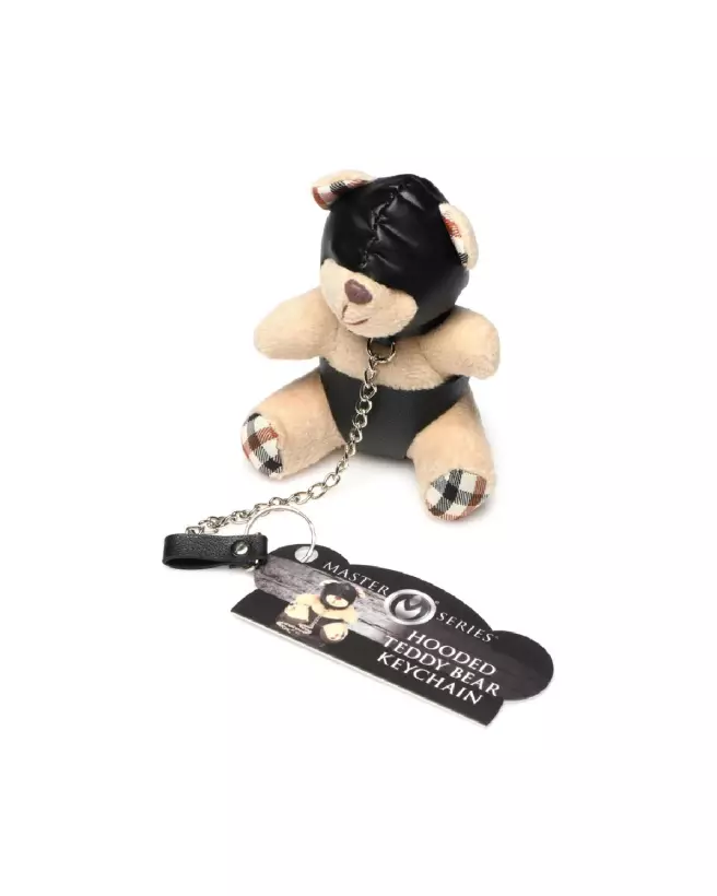 Porte-clés peluche Hooded Teddy Bear Tan de XR Brands-2