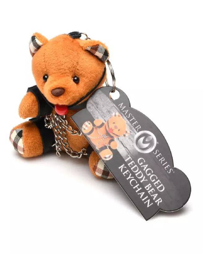 Porte-clés Ours Teddy Marron Baîllonné de XR Brands-2