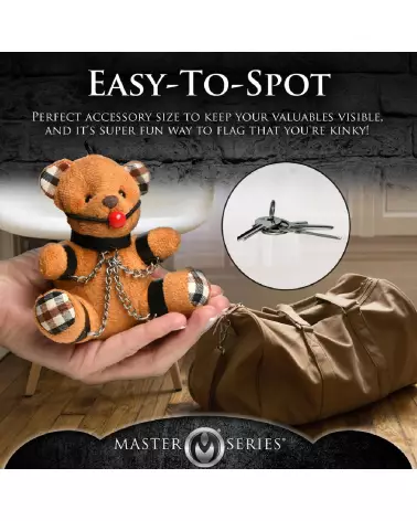 Porte-clés Ours Teddy Marron Baîllonné de XR Brands-5