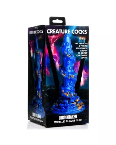 Image du Kraken Silicone Dildo Blue par XR Brands - Sextoy de Luxe-2