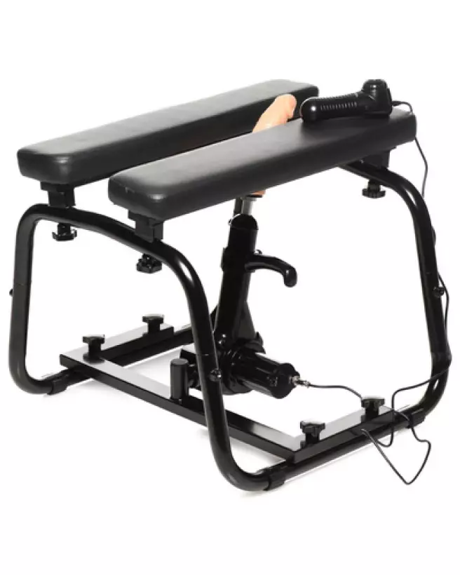 Photo de Banc Deluxe Bangin' avec Machine Sexuelle Noir par XR Brands-1
