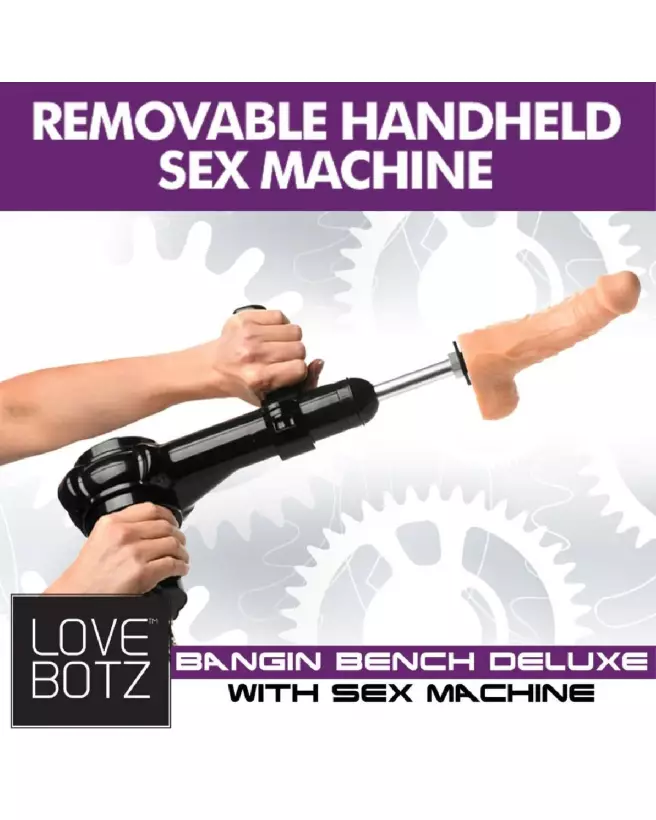 Photo de Banc Deluxe Bangin' avec Machine Sexuelle Noir par XR Brands-4