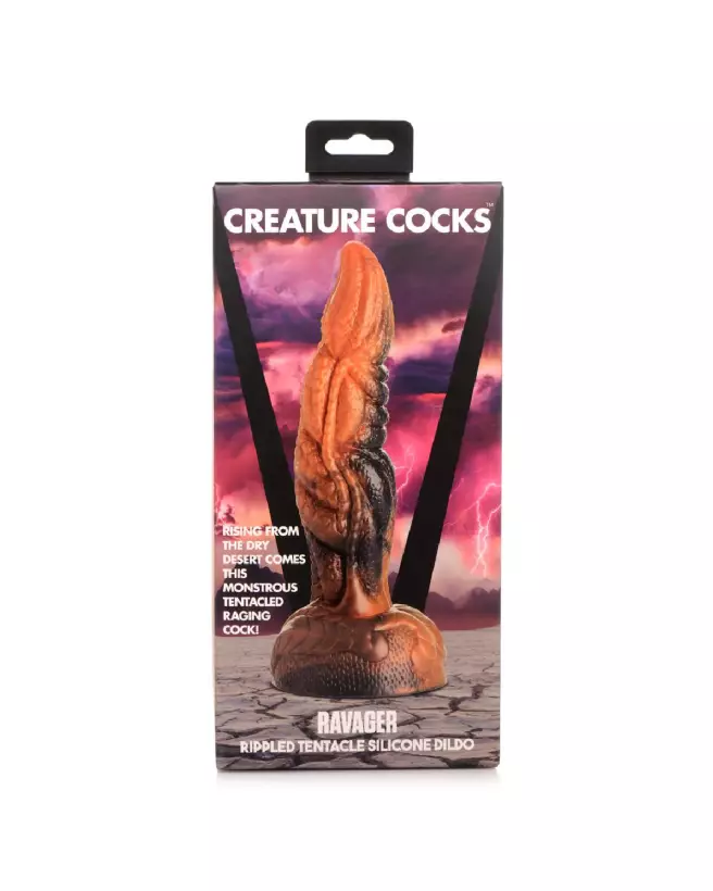 Ravager Waved Tentacle Silicone Dildo par XR Brands - Sextoy Unique-2