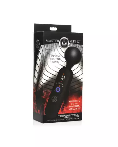 Image du Thunder Wand Massager chauffant en silicone par XR Brands-2
