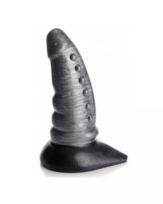 Image du Beastly Tapered Bumpy Silicone Dildo par XR Brands, sextoy créature en silicone-1