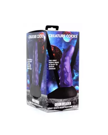 Orion Invader Space Alien Silicone Dildo avec Veines par XR Brands-2
