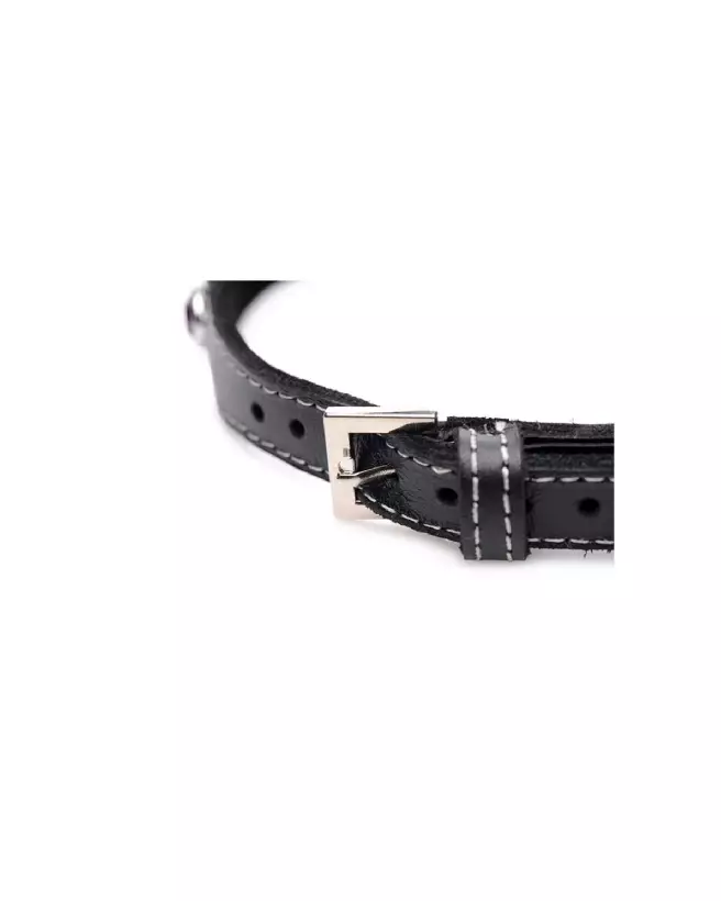 Collier en cuir Royal Vixen avec strass pour chiens par XR Brands-4