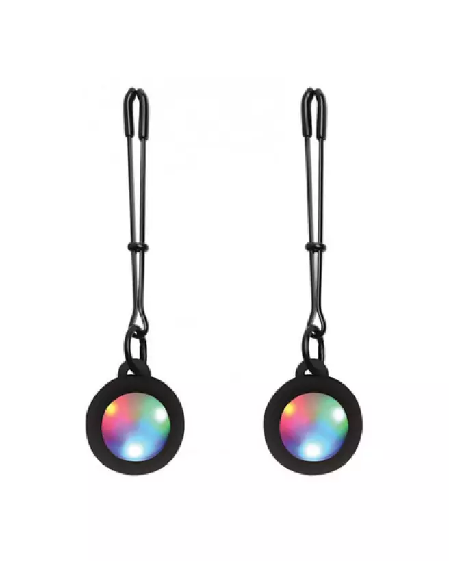 Image des Pinces à Tétons Light Up Silicone Tweezer de XR Brands-1