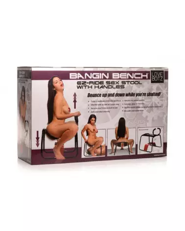 Bangin Bench EZ-Ride tabouret sexuel avec poignées par XR Brands-2