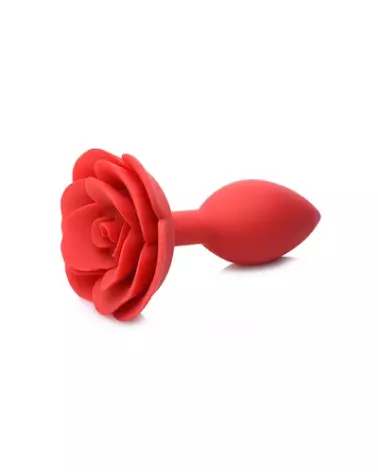 Booty Bloom Silicone Rose Anal Plug Rouge par XR Brands-1
