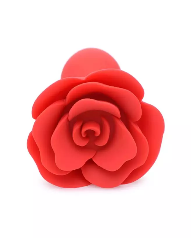 Booty Bloom Silicone Rose Anal Plug Rouge par XR Brands-3