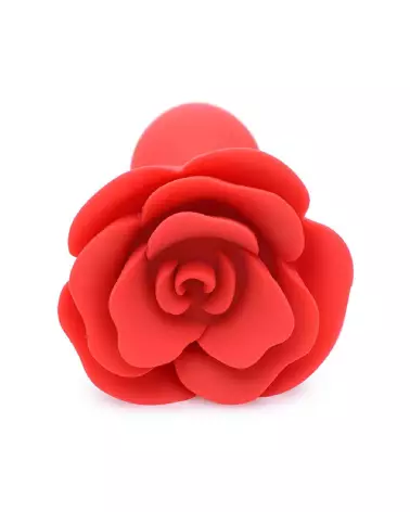 Booty Bloom Silicone Rose Anal Plug Rouge par XR Brands-3