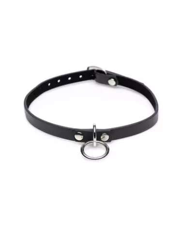 Image du Collared Vixen Ring Slim Choker par XR Brands, collier élégant et ajustable-1