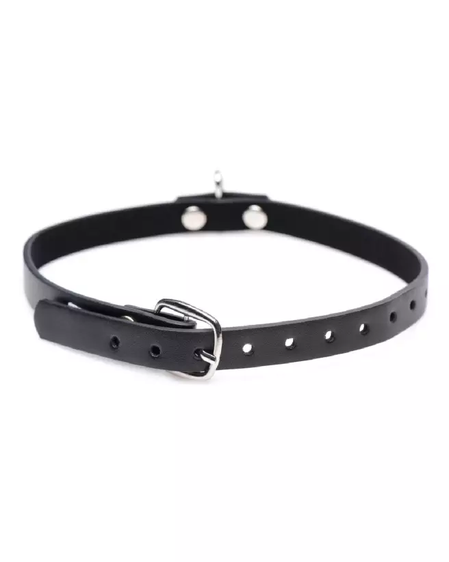 Image du Collared Vixen Ring Slim Choker par XR Brands, collier élégant et ajustable-4