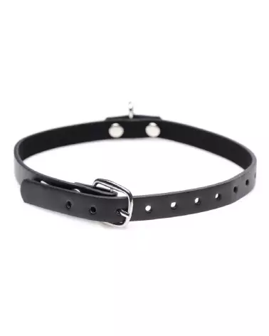 Image du Collared Vixen Ring Slim Choker par XR Brands, collier élégant et ajustable-4