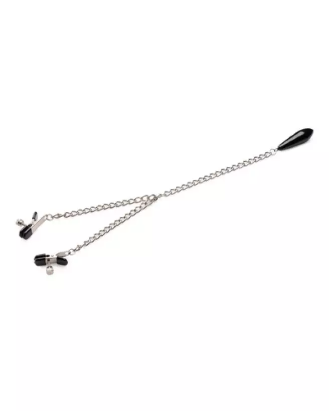 Pinces à tétons Titty Taunter avec perles pondérées de XR Brands-1