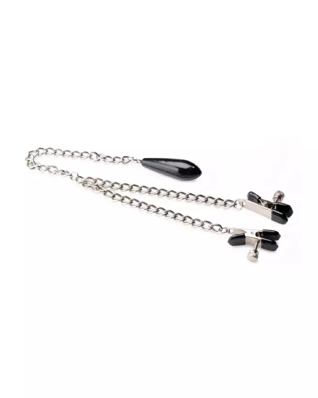 Pinces à tétons Titty Taunter avec perles pondérées de XR Brands-3