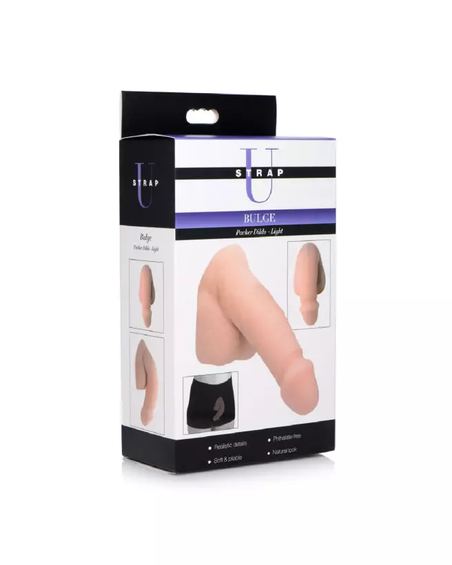 SU Bulge Packer Dildo de XR Brands pour transgenre et FTM, texture réaliste et confort optimisé-2