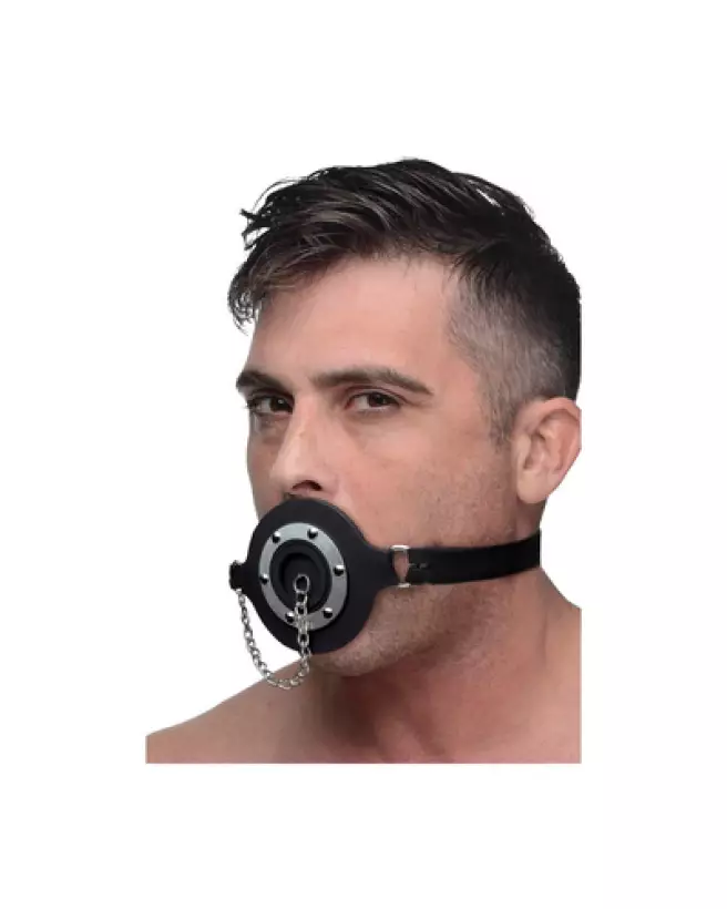 Baillon en silicone Feeder Gag Pie Hole par XR Brands pour BDSM-1