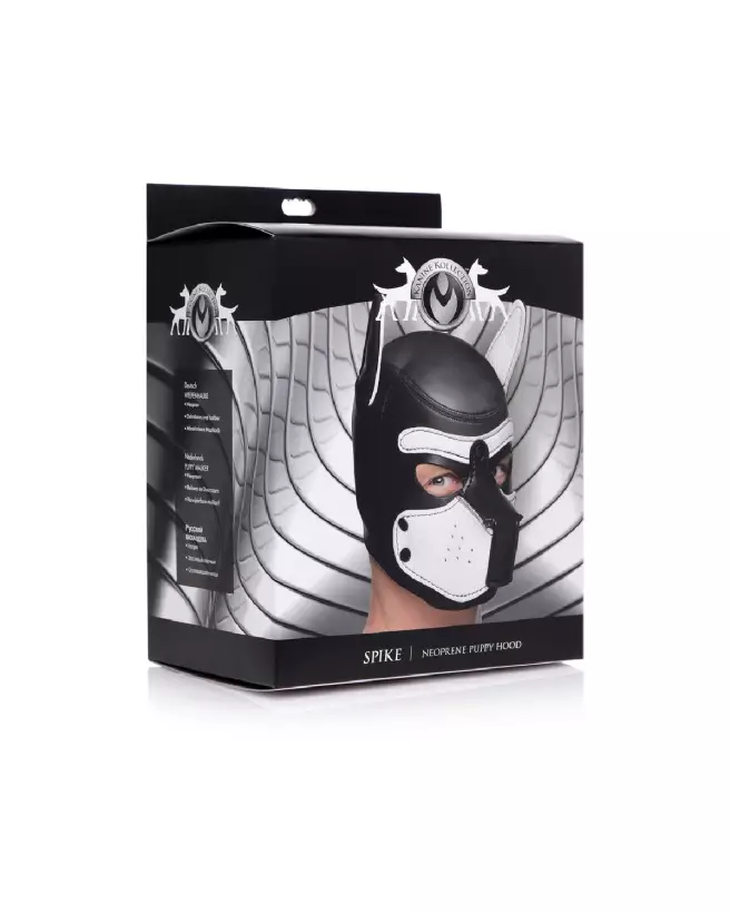 Masque de chiot en néoprène XR Brands pour Pet Play-2