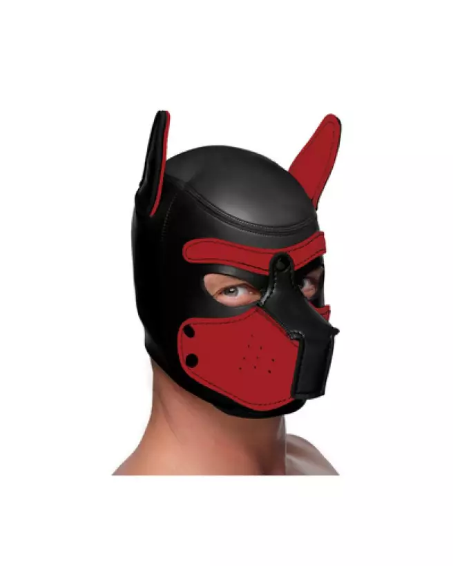 Masque de chiot en néoprène XR Brands pour Pet Play-1